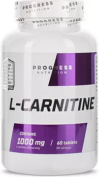 Жироспалювач Progress Nutrition L-Carnitine 1000 mg 60 tab