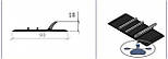Привальний захисний брус 90 мм з брызгоотбойником для надувних човнів ПВХ - Привал бортовий чорно-білий, фото 6