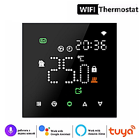 Термегулятор Ecoset PWT-003 WiFi сенсорний програмований для теплої підлоги (колір чорний)