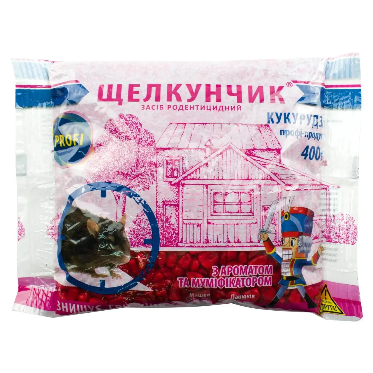 Лускунчик кукурудза-профі 400 г, від щурів і мишей, оригінал
