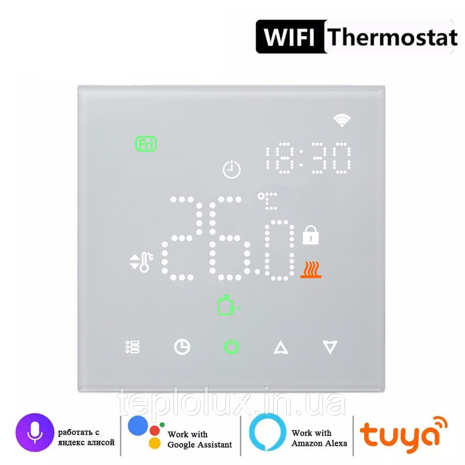 Терморегулятор Ecoset PWT-003 Wi-Fi сенсорный программируемый для теплого пола