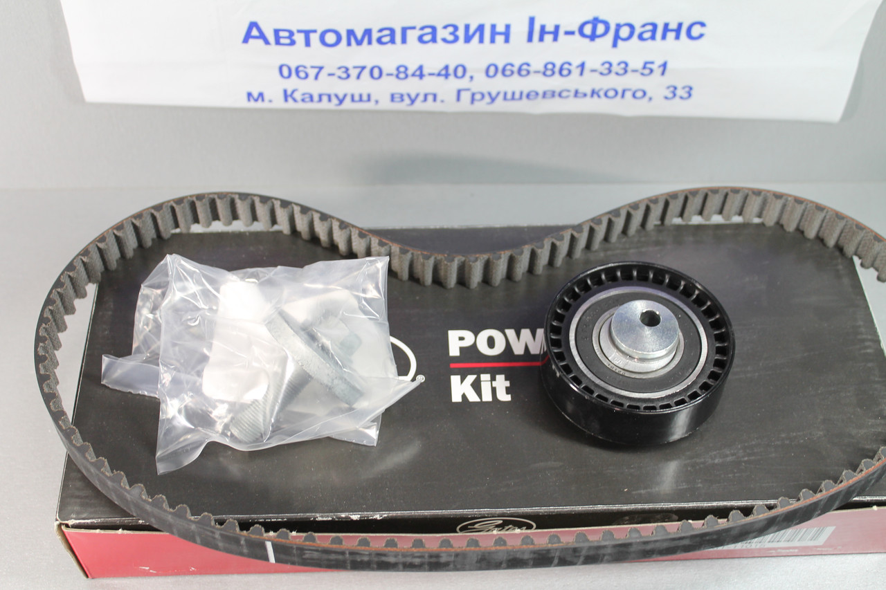 Комплект ременя ГРМ GATES Renault Kangoo, Logan; Dacia Logan, Dokker 1.4/ 1.6i 2008-