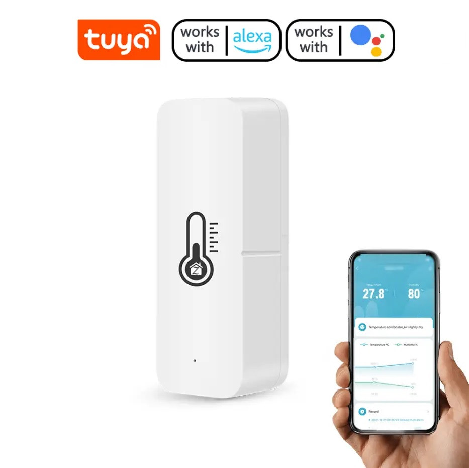 Wi-Fi датчик температуры и влажности PT-TY800S Tuya Smart / Smart Life ...