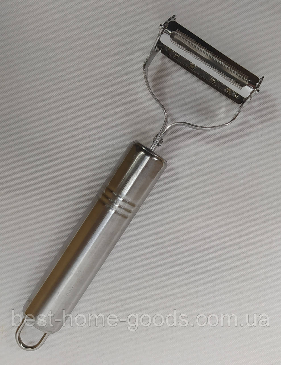 Професійна двостороння овочечистка-шатківниця 5 см з нержавіючої сталі, полегшений корпус, фото 1