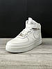 Чоловічі та жіночі зимові кросівки Nike Air Force Winter 1 White High Найк Аір Форс 1 білі шкіра з хутром, фото 11