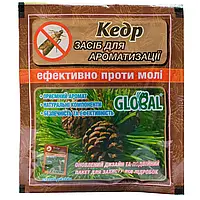 Таблетки від молі «Глобал» аромат кедра (10 шт), оригінал