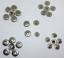 Кнопка Альфа 15 мм нікель (в пакованні 720 штук)