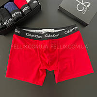 Трусы мужские келвин кляйн Calvin klein black разноцветные боксерки для мужчин, красные Fellix