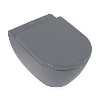 Подвесной унитаз Villeroy & Boch Subway 2.0 DirectFlush CeramicPlus graphite 5614R0I4