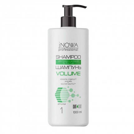 Шампунь для щоденного догляду за волоссям jNOWA Professional Volume Shampoo 1000 мл, фото 2