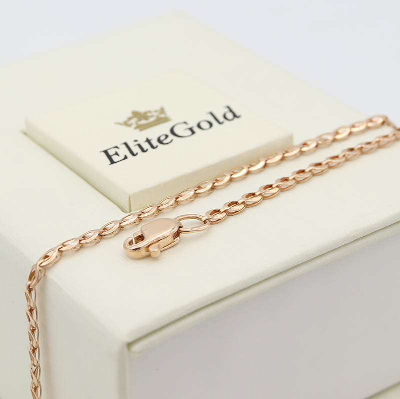 Золотий браслет бісмарк від EliteGold довжина 17 см 251808202144