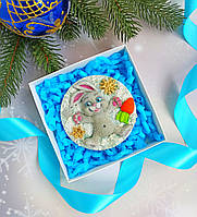 Шоколадна новорічна фігурка Зайка Кролик Символ року 2023 Солодкий подарунок до Нового року