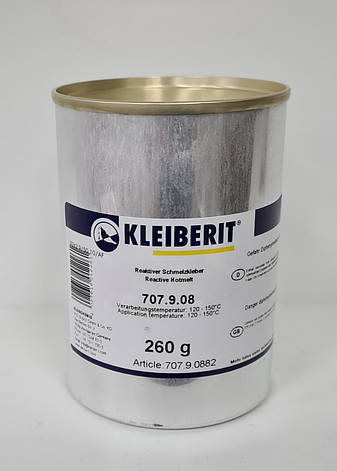 Kleiberit 707.9.08 Поліуретановий клей-розплав для кромок, прозорий | патрони HolzHer 0,26 кг, фото 1