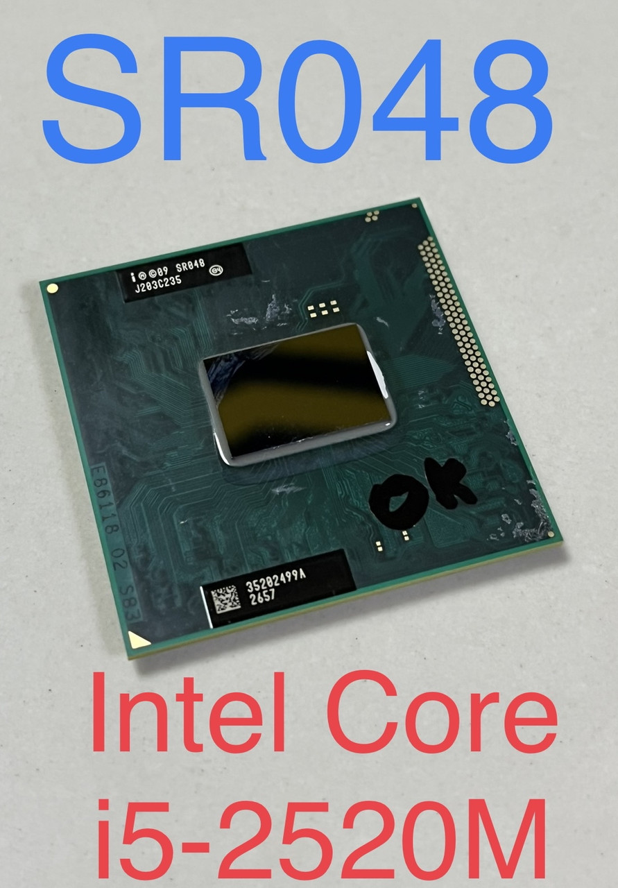 Б/У Процессор для Ноутбука Intel Core I5 - 2520M , SR048. — Купить ...