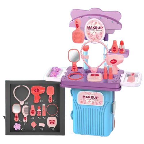 Чемодан детский игровой набор WOW для наведения красоты макияжа - фото 1 - id-p1675673553