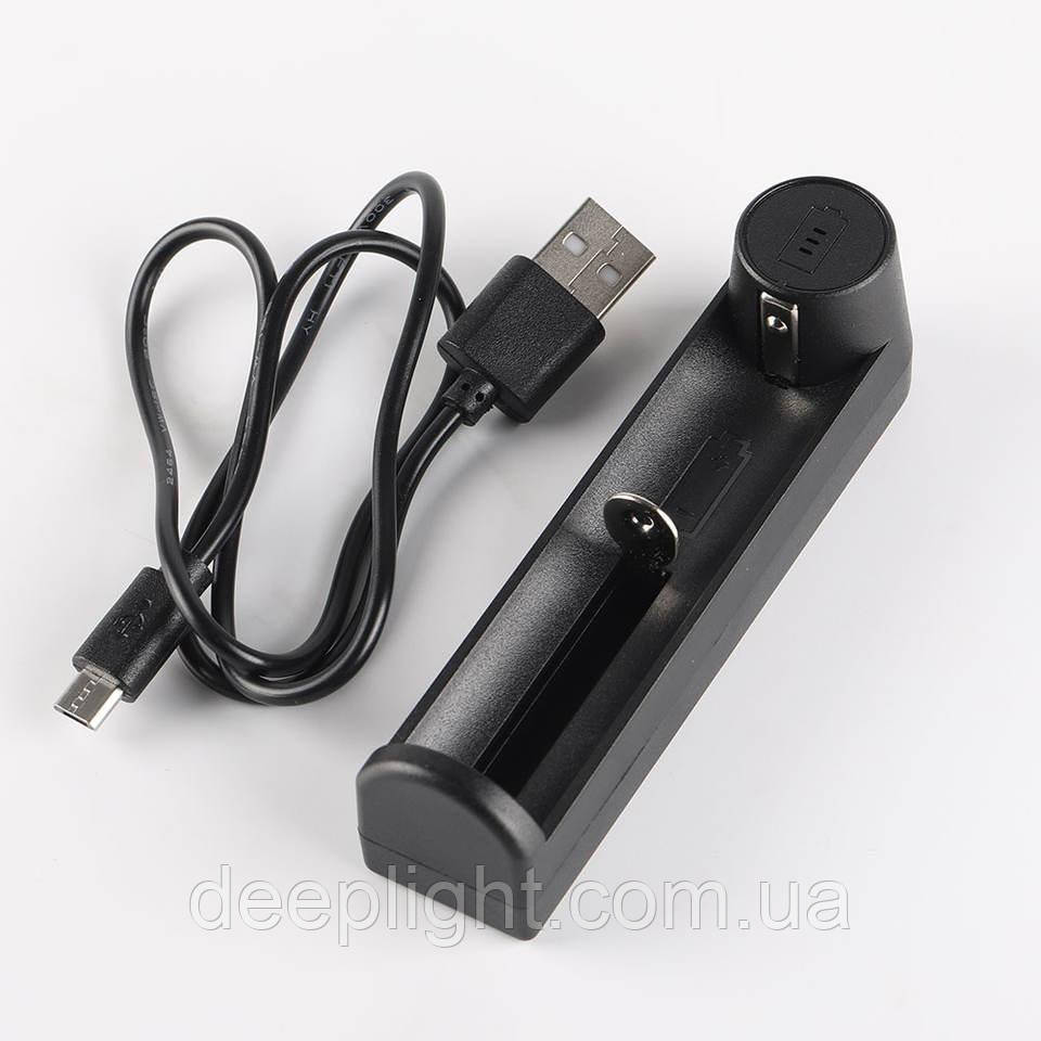 Зарядний пристрій Liitokala C1 USB Type C 3.7В - 4.2В для літієвих акумуляторів 18650 26650 21700 18350 2A, фото 1