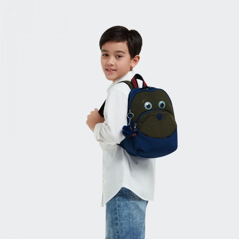 Рюкзак міський дитячий 21x28x19 см. зелений синій Kipling 2203165