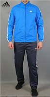 Чоловічий спортивний костюм Adidas 7435-1 (Адідас), плащівка, осінній весняний блакитний. Чоловічий одяг