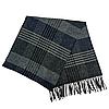 Шарф чоловічий напіввовняний M&JJ МАРШАЛ 170х34 см сірий/синій 1306, фото 5