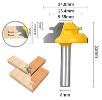 Фреза 9311 по дереву для углового сращивания - хвостовик 8мм