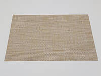 Серветка сет ПВХ підставка під тарілку підкладка Сервірувальний килимок для столу бежева 30*45 cm IKA SHOP