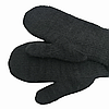 Комплект жіночий зимовий (шарф+рукавиці) M&JJ One size Чорний + сірий 8025 - 4106, фото 4