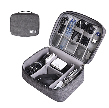 Органайзер дорожній для дротів / Сумка для зарядок / Кейс для зарядок,навушників / Сумка органайзер