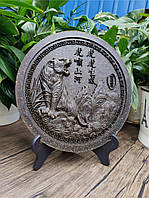 Пуэр Шэн Huxiao 650 г в виде картины Тигр, подарочный элитный натуральный чай пуер из Китая