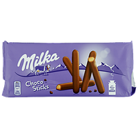 Печиво шоколадні палички Мілка Milka choco sticks 112g 20шт/ящ (Код: 00-00012912)