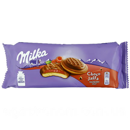 Печиво малинове желе Мілка Milka raspberry jelly 147g 24шт/ящ (Код: 00-00012914)