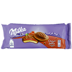 Печиво малинове желе Мілка Milka raspberry jelly 147g 24шт/ящ (Код: 00-00012914)