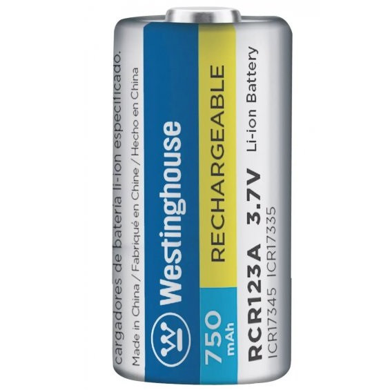 Аккумулятор WESTINGHOUSE Li-ion RCR123A, 3.7V, 750mAh — Купить Недорого ...