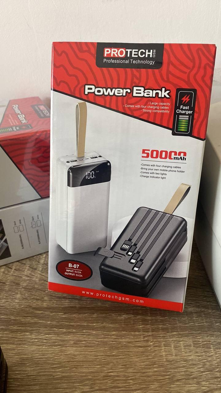 Портативна мобільна батарея збільшена резервуара Lenyes PX-591 Fast charging 50000 mAh