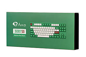 Akko Клавіатура 3087 Matcha Red Bean Cherry MX Red, RU, Green