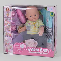 Функциональный пупс WarmBaby 40 см с аксессуарами WZJ 057 A-581