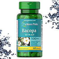 Бакопа для мозга Puritan's Pride Bacopa Extract 500 мг 60 капсул