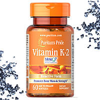 Вітамін К2 Puritan's Pride Vitamin K-2 50 мкг 60 гелевих капсул