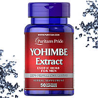 Бустер тестостерону Puritan's Pride YOHIMBE Extract Exotic Herb for Men Йохімбін 50 капсул