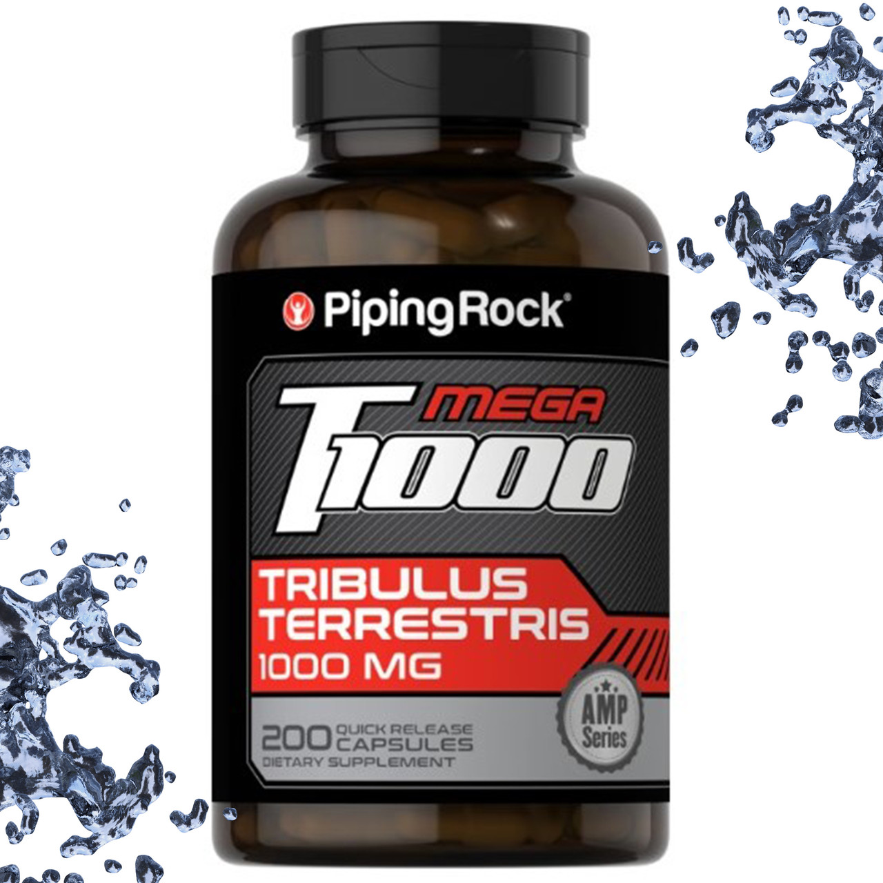 Бустер Тістостерону Piping Rock Mega T1000 Tribulus Terrestris 1000 мг на порцію 200 капсул