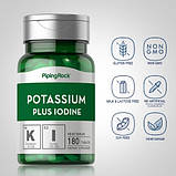 Калій + Йод Piping Rock Potassium plus Iodine 180 вегетаріанських капсул, фото 2