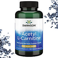 Добавка для мозга Swanson Acetyl L-Carnitine 500 мг 100 вегетарианских капсул