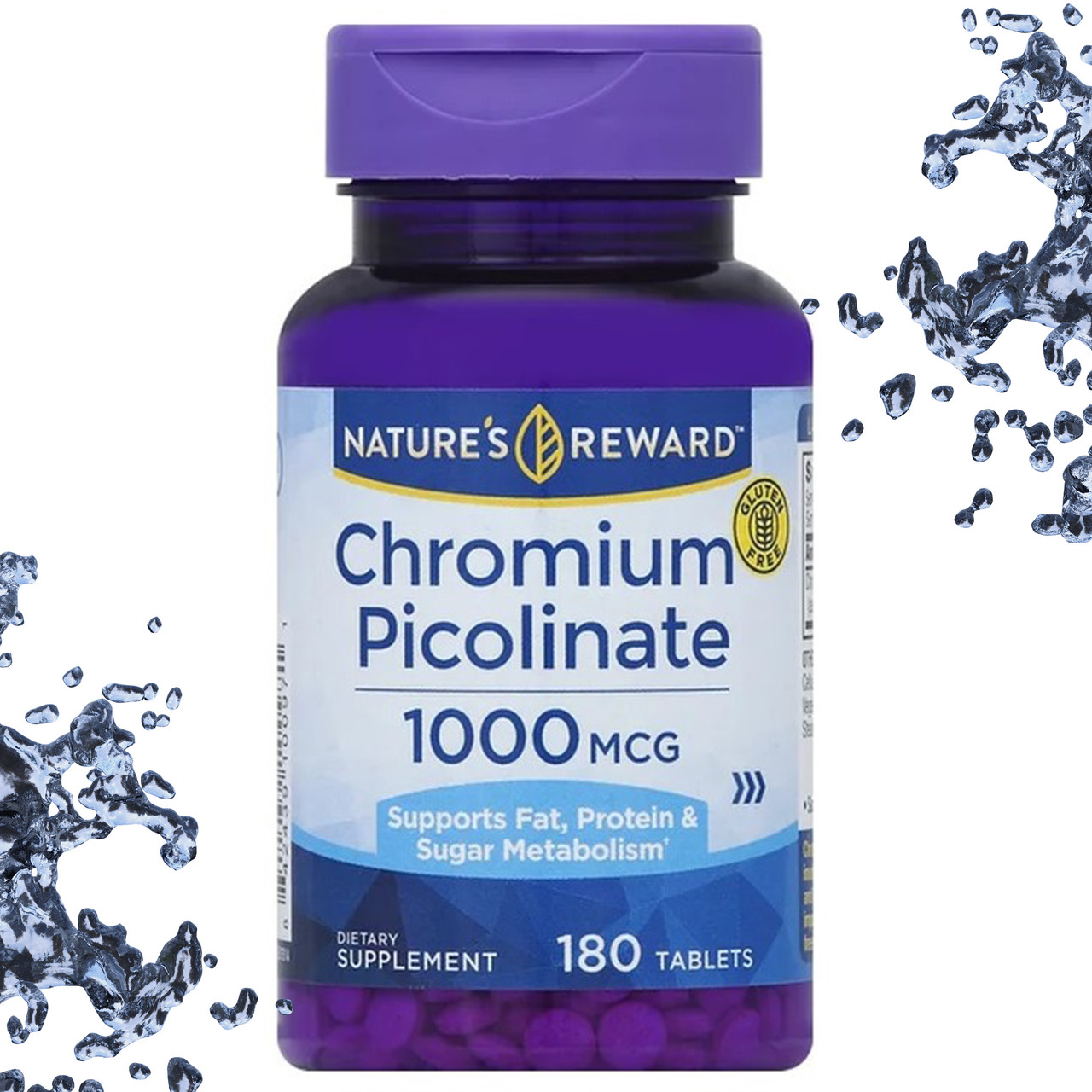 Хром піколінат Nature's Reward Chromium Picolinate 1000 мкг 180 таблеток