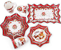 Блюдо фарфорове "Різдвяний орнамент" 25х16см hotdeal hotdeal hotdeal hotdeal, фото 3