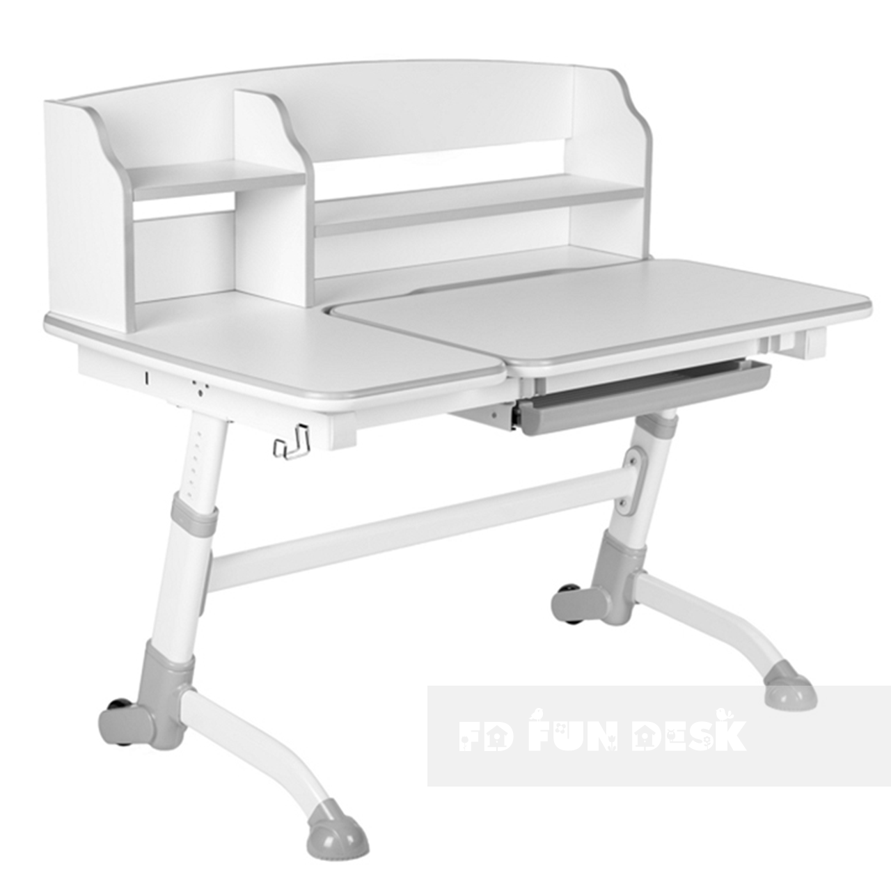 Стіл-парта-трансформер для дому FunDesk Amare II Grey