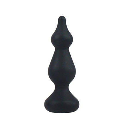 Анальна пробка Adrien Lastic Amuse Mini Black (S) з двома переходами, макс. діаметр 3 см, фото 2