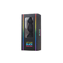 Анальна пробка Adrien Lastic Amuse Mini Black (S) з двома переходами, макс. діаметр 3 см, фото 2