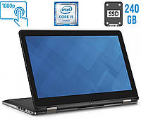 Ноутбук-трансформер Dell Inspiron 15 7568/15.6"/Core i5-6200U/ 8GB DDR3/ 240GB SSD NEW/ HD 520/ WebCam