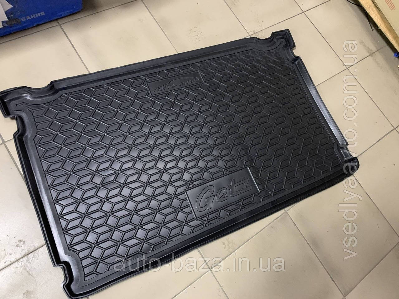 Коврик в багажник HYUNDAI Getz (AVTO-GUMM) Пластик+резина