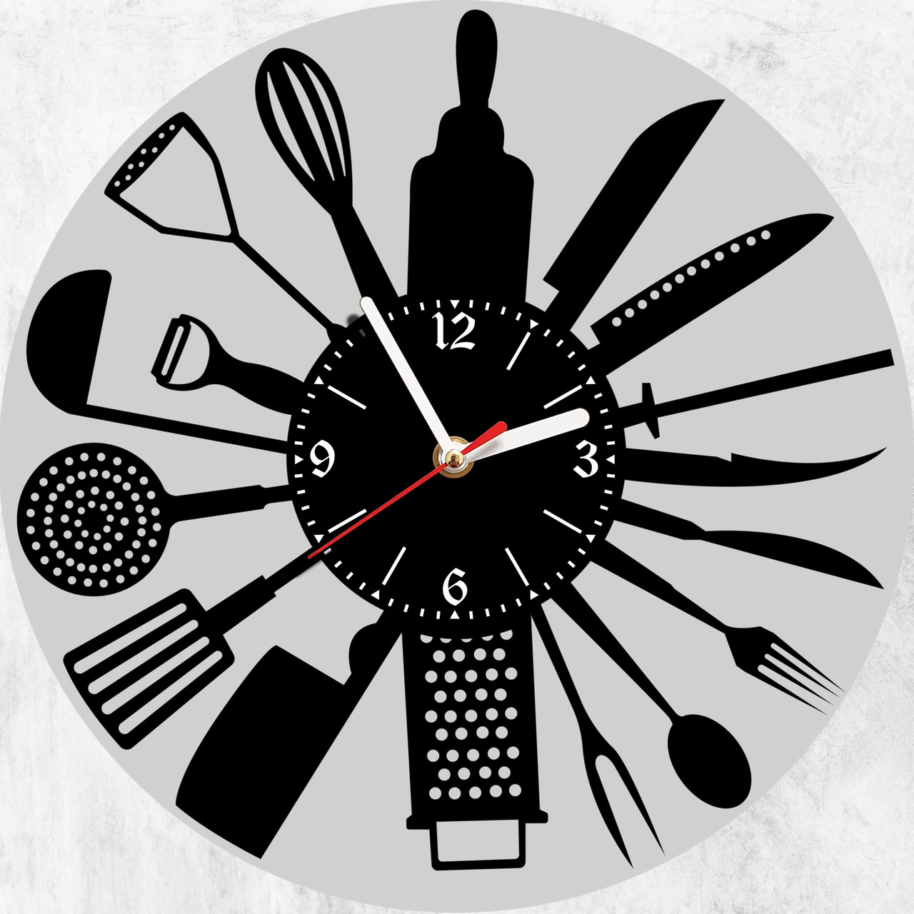 Настінний годинник Кухня Кухар, подарунок фанатам, любителям, фото 1