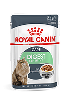 Royal Canin Digest Sensitive Gravy Роял Канин Дайджест Сенситив влажный корм для котов кусочки в соусе, 85 гр